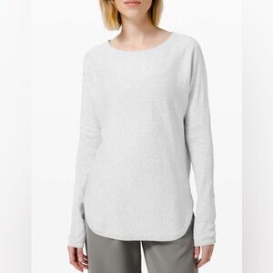 Women's Light Grey Crew Neck Sweater